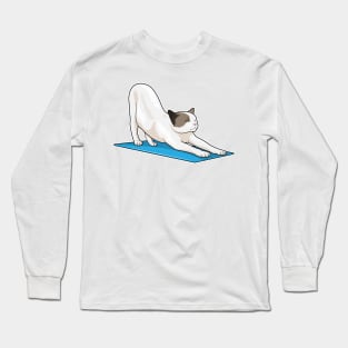 Cat Yoga Meditation Fitness Long Sleeve T-Shirt